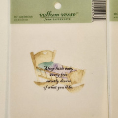 NEW Lot 14 BABY Transparencies Vellum Words Phrase Verse O’Scrap Whimsies -Z