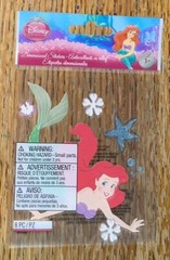 DISNEY The Little Mermaid Ariel Fish Tail Princess Character Scrapbook Stickers
