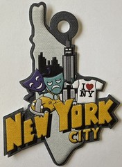 NEW YORK CITY Embossed Die-Cuts(1pc)We R Memory Keepers •Travel•Vacation•State•