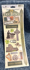 Extra Large Paper House Cardstock Stickers IRELAND Sticky Pix 4.5″ x 12″ NEW *