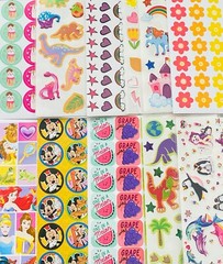 400 Stickers Mxd Themes Hello Kitty Sanrio Friends Care Bears Rainbow Stars Dino