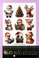 Christmas Animals Sticker Sheet