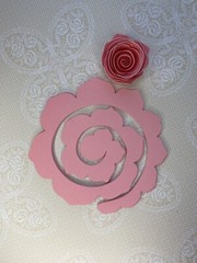 20 Pink Cardstock Precut Rolled Flowers Scrapbook Junk Journal Shadow box