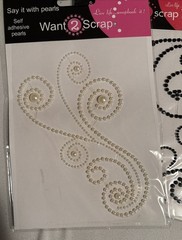 Want 2 Scrap Lot of Swirls of Rhinestones and Pearls Lot Brand New