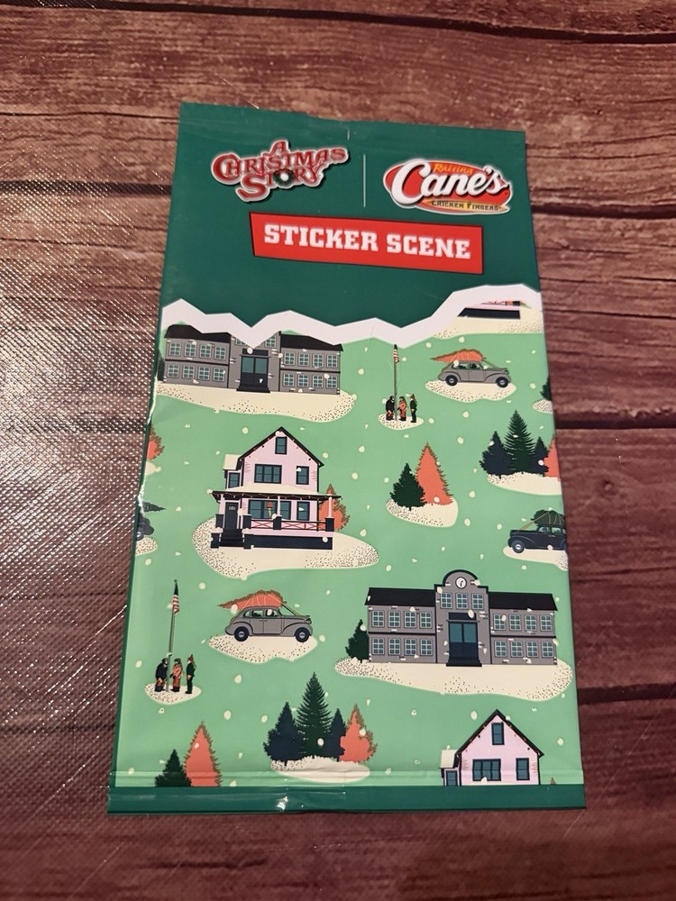 Raising Cane’s A Christmas Story Sticker Scene NEW