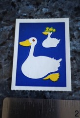 Vintage Stickers CTP City Slicker Stickers On A Roll PUDDLE DUCK Sticker Mod 80s