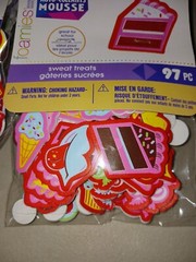 FOAMIES STICKERS,sweet treats,11 pkgs,darice,97pcs each pkg,unused,valentine .