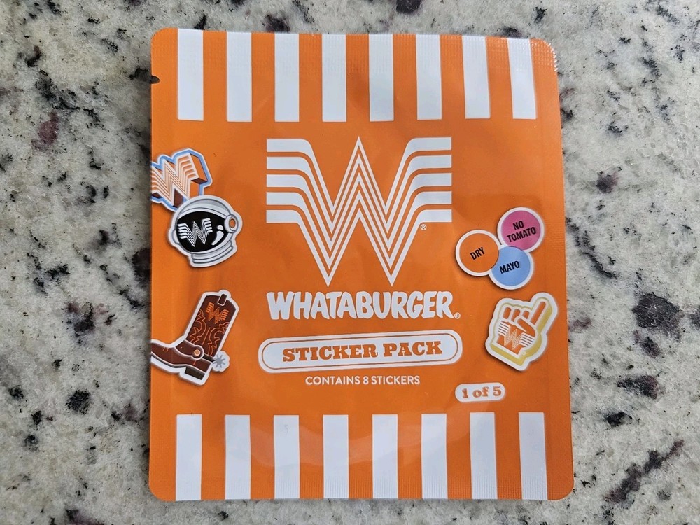 Whataburger 2026 Stickers Pack #1 Brand New Sealed