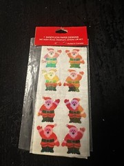 Vtg Sandylion Mother Of Pearl Santa With Sack Sticker Sheet New