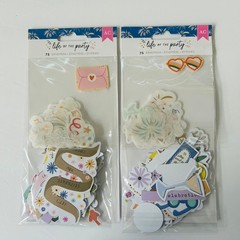 LIFE OF THE PARTY Ephemera American Crafts Die-Cuts 150PCS – 2 Pack NEW!