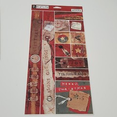 NEW Lot CHRISTMAS HOLIDAY Scrapbooking Cardstock Stickers Borders -G