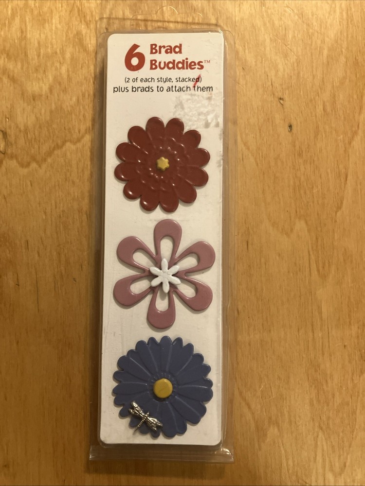 Brad Buddies-Floral Pattern-Set Of 6-Open Package