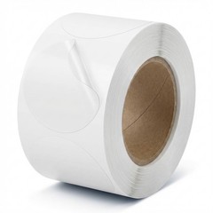Clear Circle Stickers 1.5 Inch, 1000 Pack Waterproof, Virtually Invisible