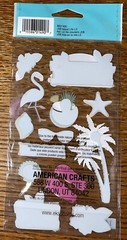 Jolees Living ISLAND LIFE VACATION PARADISE BEACH OCEAN SUMMER Scrapbook Sticker