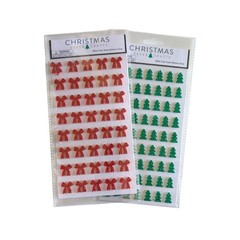 Glitter Foam Tree & Bow Stickers 3D Christmas Stickers
