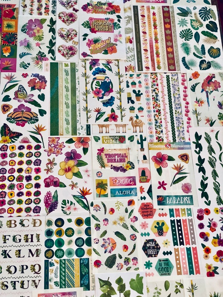 389+ STICKERS Lot Gardening Outdoor Indoor Plants Bird animals Mxd themes