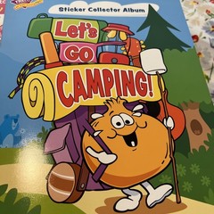 Trend Enterprises Let’s Go Camping Sticker Book RARE & 16 Sticker Sheets
