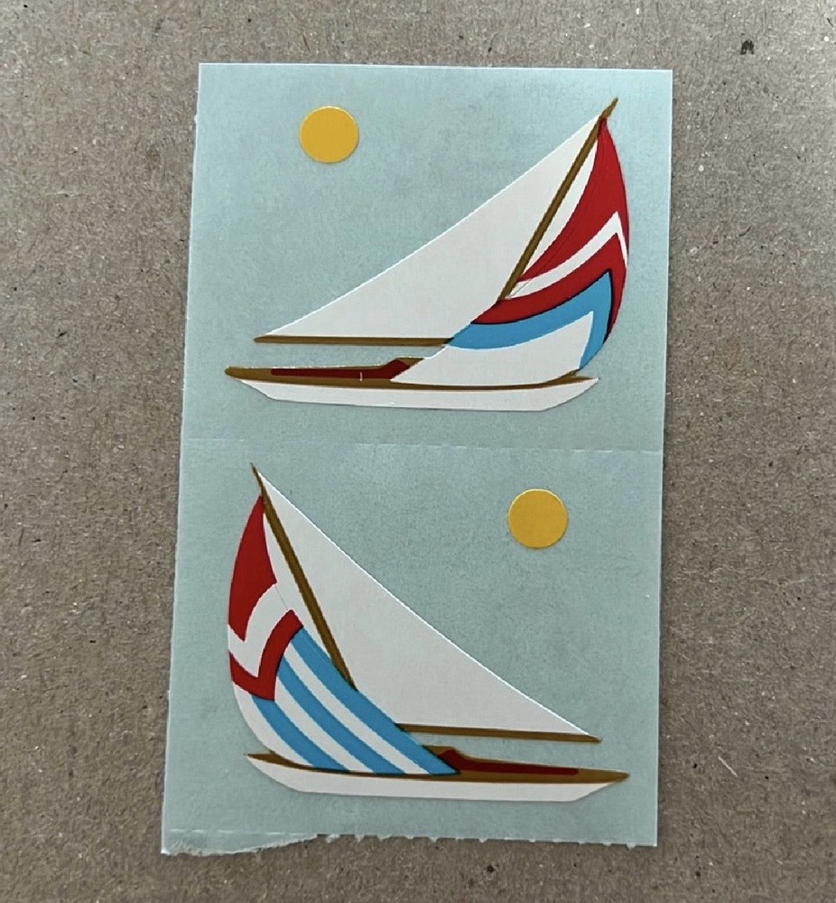 *Mrs. Grossman’s Stickers Vehicles Sailboat 1/2 Sheet