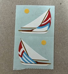 *Mrs. Grossman’s Stickers Vehicles Sailboat 1/2 Sheet