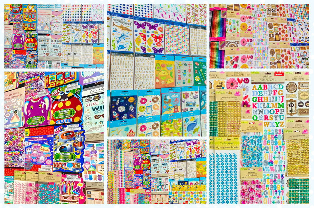 1699+ Lot of Scrapbooking Stickers Assorted Brands Mixed Themed Card Making DIY