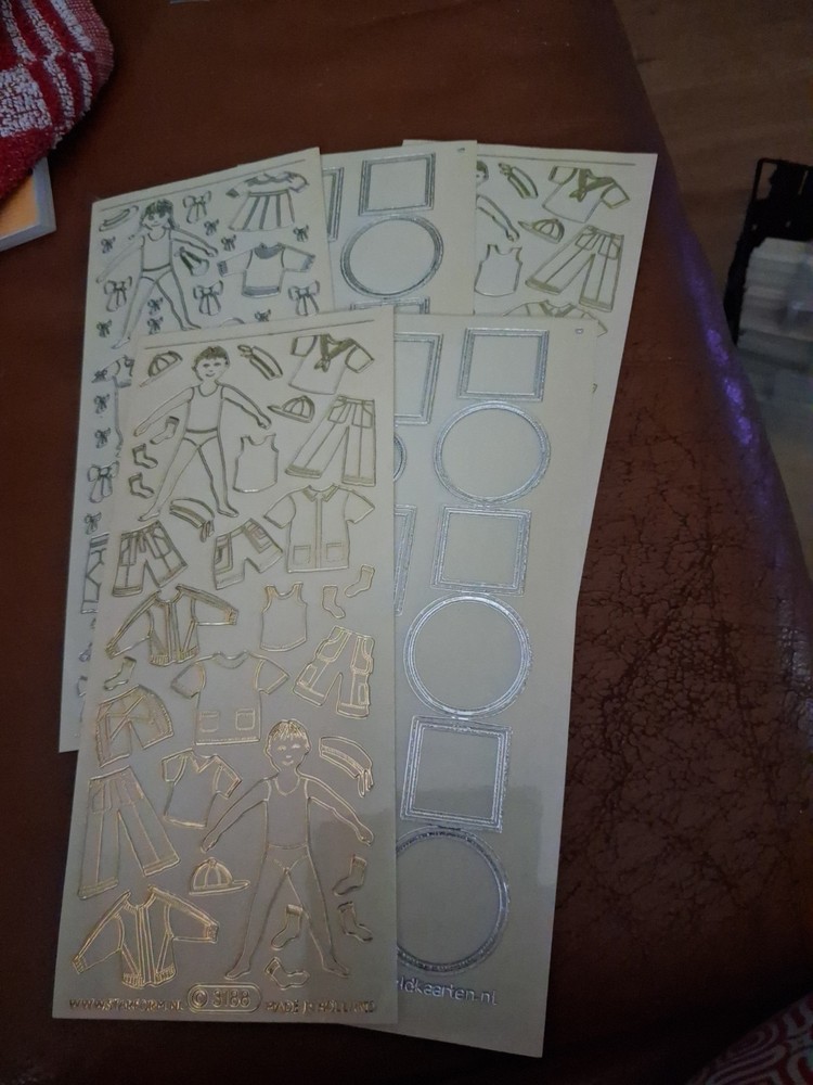 5X STICKERS SCRAPBOOKING NEW (ST1525) MIX TRANSPARENT