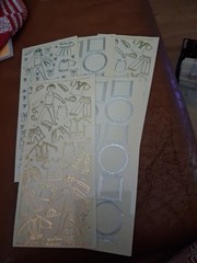 5X STICKERS SCRAPBOOKING NEW (ST1525) MIX TRANSPARENT