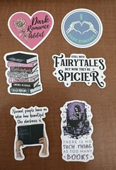 Dark Romance Reader Stickers Set Of 15