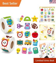 Vibrant 1000-Piece Back to School Sticker Collection – Perfect for Decor