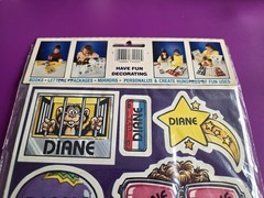 VTG 1982 «Diane» Celebrity Stickers Sealed Mark I Name Stickers