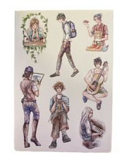 ~6″ x 8″ Scrapbook or Journal Stickers – 20 Sheets – European Retro System