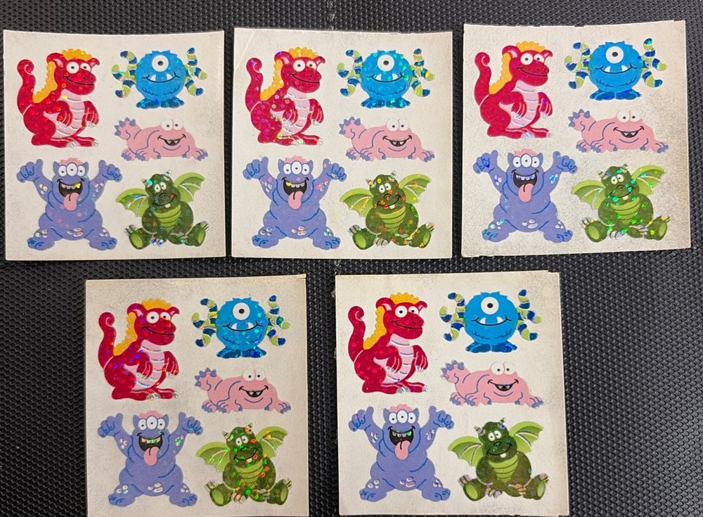 VINTAGE SANDYLION PRISM MONSTERS STICKER LOT 4.25 SHIPS ALL