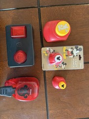 Mickey Mouse Icon Head & Silhouette Paper Punch LOT Scrapbooking