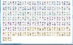10 Sheets Summer Aesthetic Stickers- 4-5 Stickers Per Sheet- DIY Crafts **