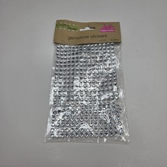 Crafter’s Square Gemstone Stickers Glitter Clear Rhinestone Adhesive Sheet NEW