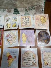 Large Lot Of Classic Winnie The Pooh Stickers And Cards Vintage Hallmark Disney