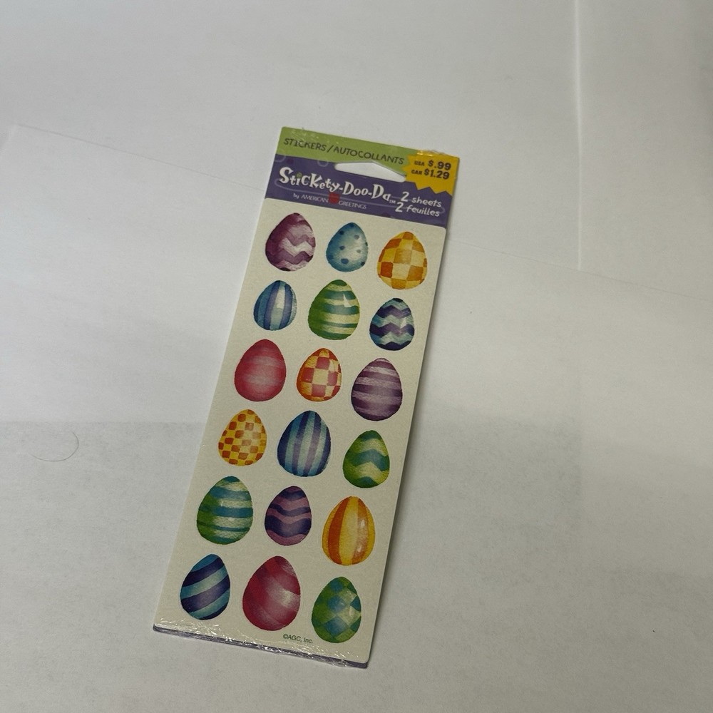 Vintage Stickety-Doo-Da Stickers Easter Eggs New