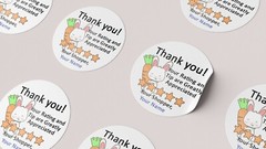 Personalized custom Doordash stickers delivery driver bag sticker for food shop