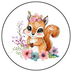 CUTE SQUIRREL ENVELOPE SEALS LABELS STICKERS PARTY FAVORS