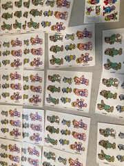 Vintage 1980s Sticker Sheets Post Cereal
