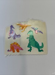 Vintage Mrs Grossman 1993 Dinosaur Stickers Set Of 6 Sheets As Shown