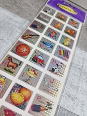 Retired Sticker King Stickers Letters Alphabet Razzle Dazzle Animals NEW #47