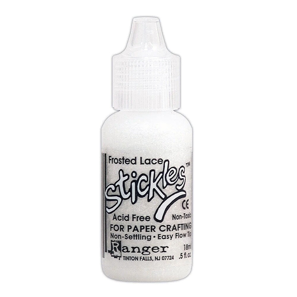 Ranger, Stickles Glitter Glue, Frosted Lace Glitter Glue, Snow Ice Stickles