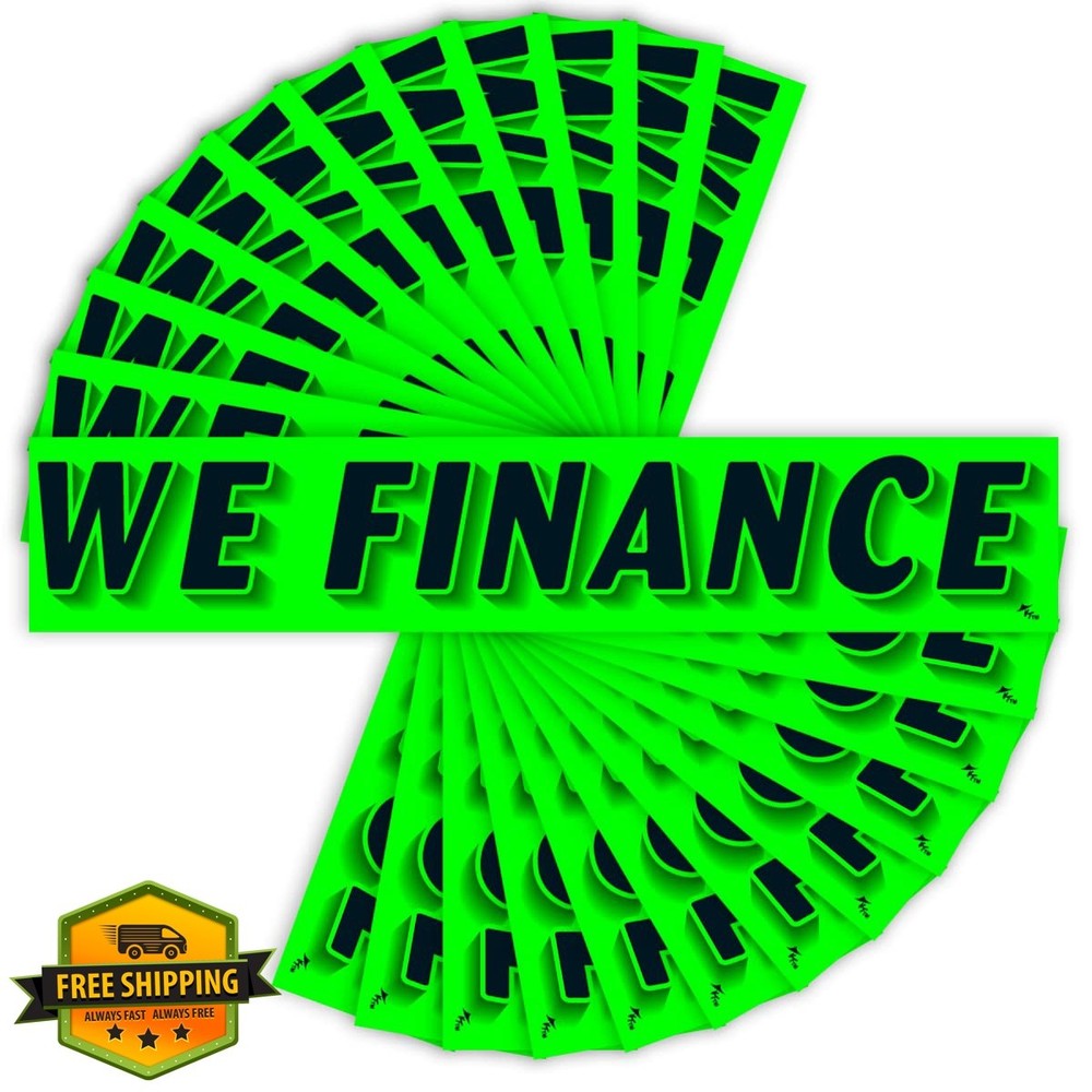Versa-Tags WE Finance Chartreuse Green Stickers