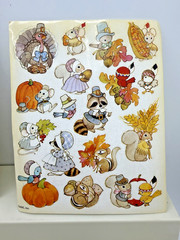 VTG American Greetings Stickety Doo Da Stickers 4 Sheets Thanksgiving Teachers