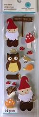 Martha Stewart GNOME & WOODLAND HAPPY TRAILS! Stickers RARE NIP