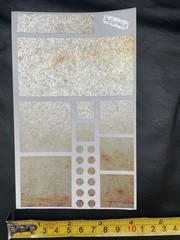 Mrs. Grossman LOT of 10 Scrap Metal Block Stickers Rusty Door & Buried Treasure