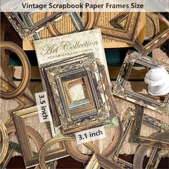 180Pcs Scrapbook Embellishments Window Frame for Scrapbooking Supplies, Vintage
