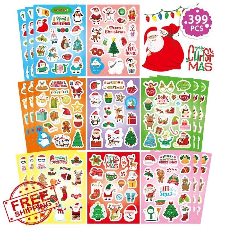 FunzPlay Christmas Stickers 399PCS
