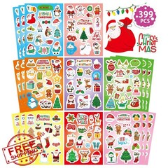 FunzPlay Christmas Stickers 399PCS