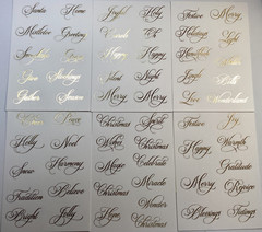 Anna Griffin Perfect Holiday Title Stickers 6 Sheets